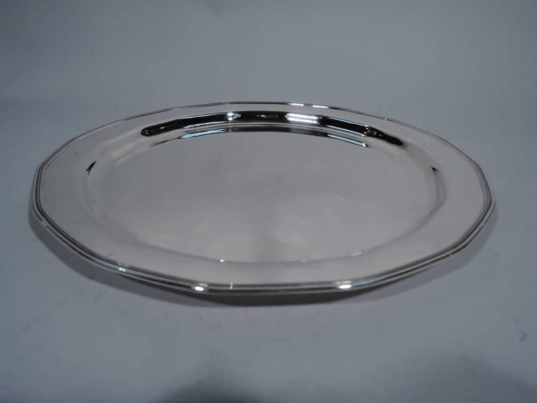 Tiffany Modern Sterling Silver Serving Tray For Sale at 1stDibs