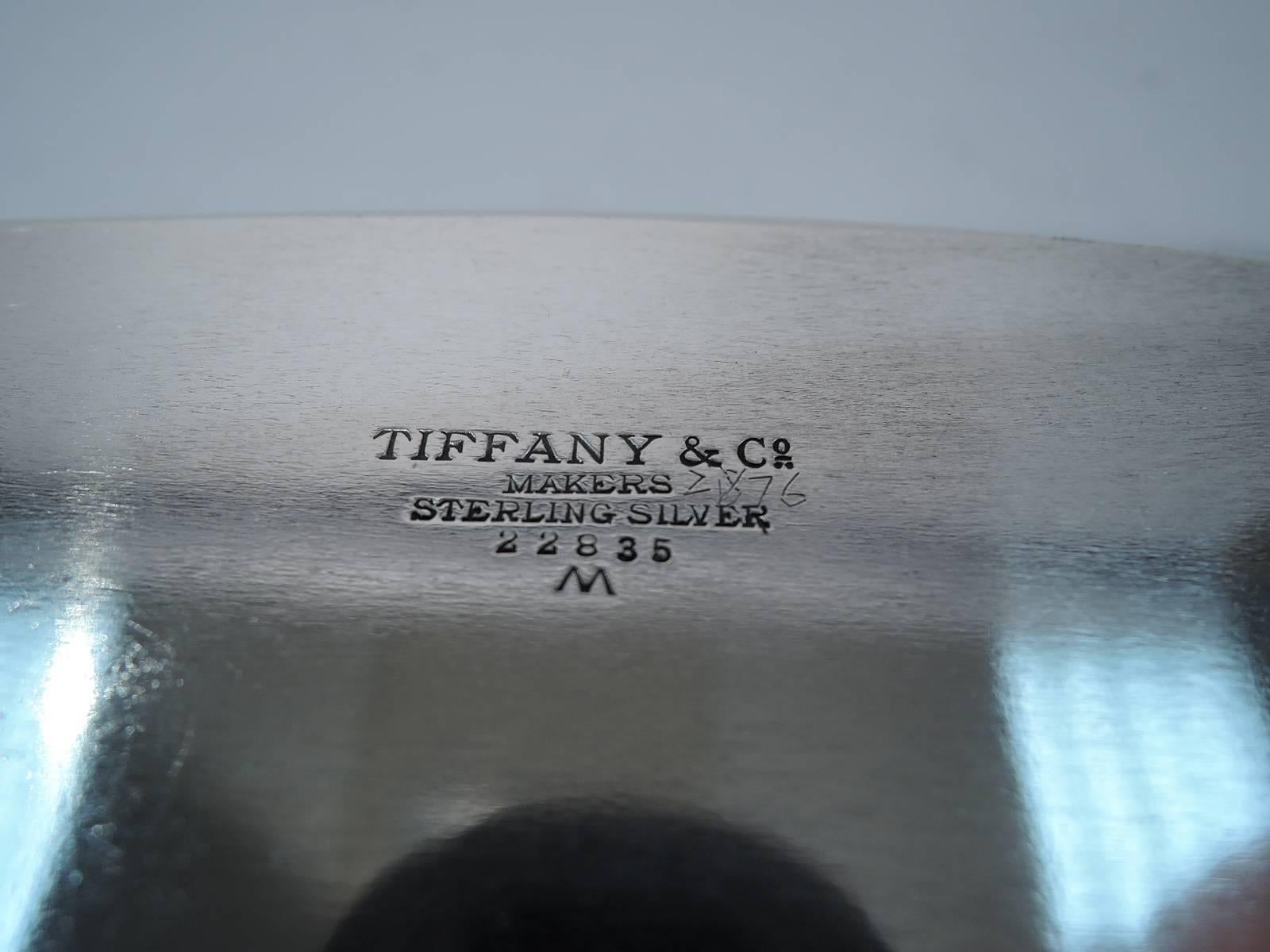 20th Century Tiffany Fancy and Modern Sterling Silver Bread Tray