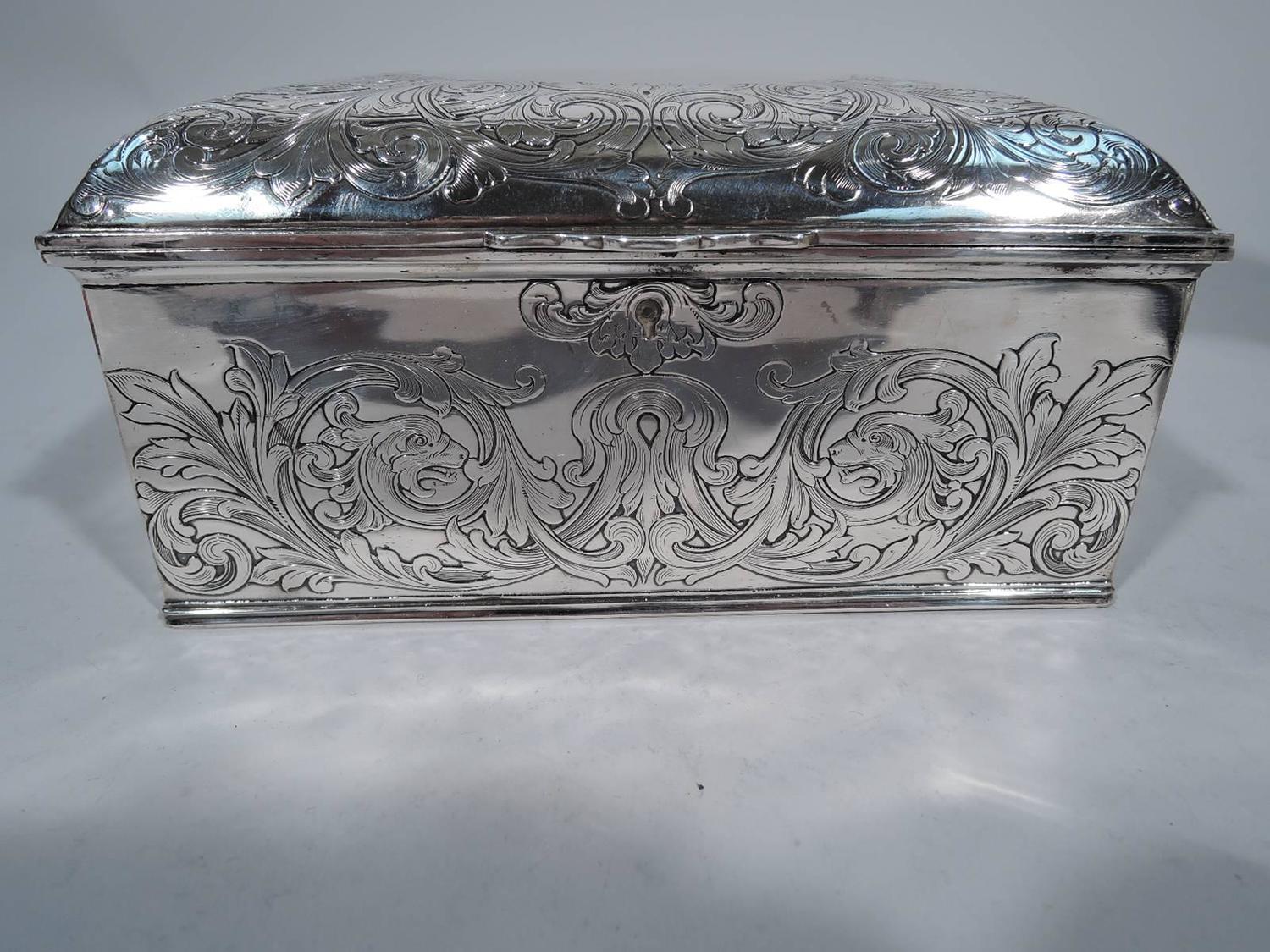 Antique Gorham Sterling Silver Jewelry Box For Sale at 1stdibs