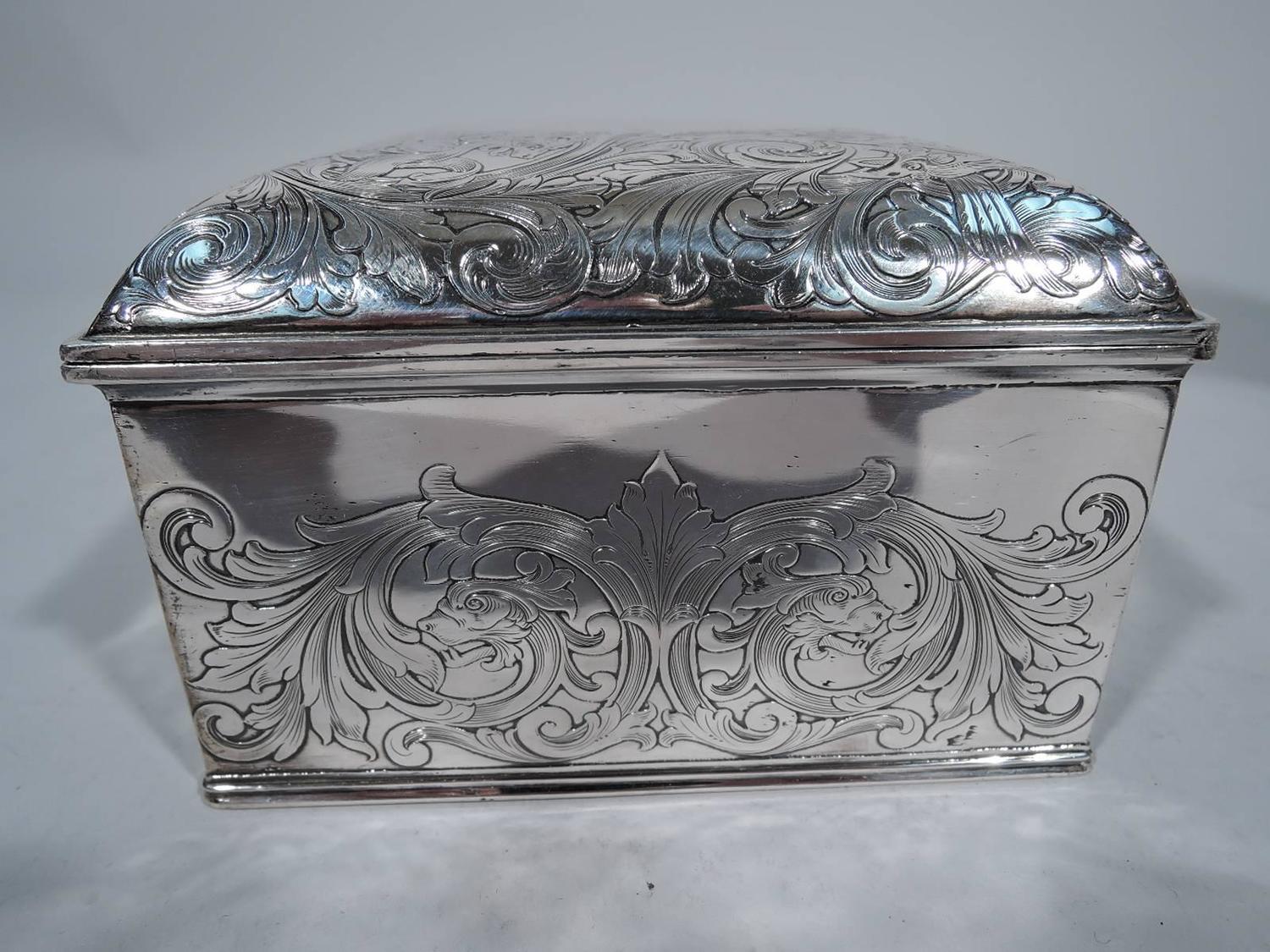 Antique Gorham Sterling Silver Jewelry Box For Sale at 1stdibs