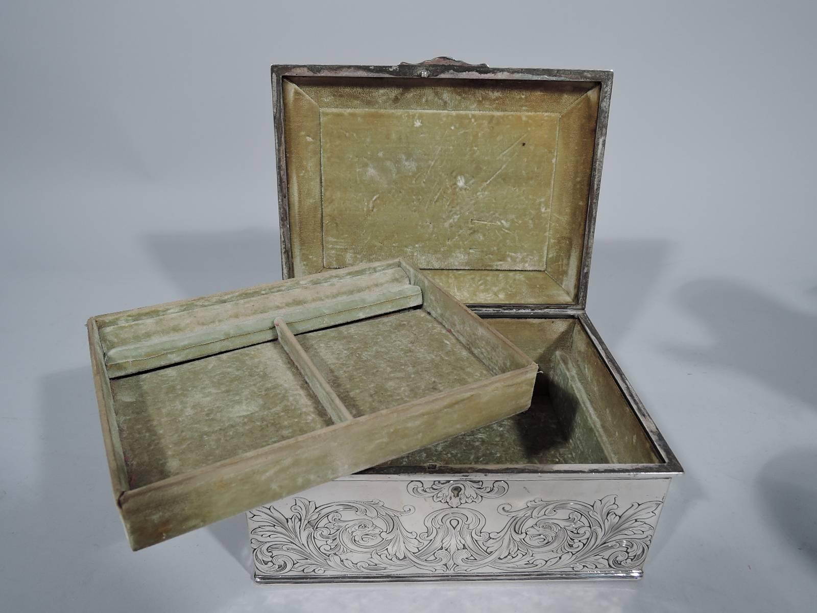 American Antique Gorham Sterling Silver Jewelry Box