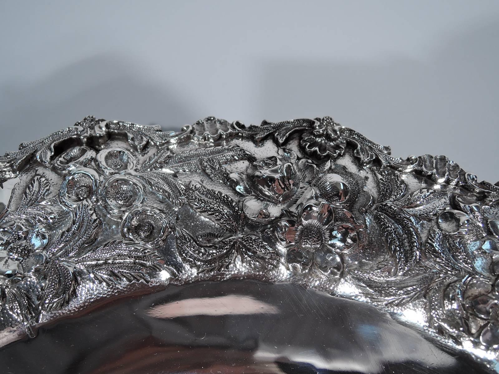 American Kirk Sterling Silver Bowl with Beautiful Baltimore Repousse