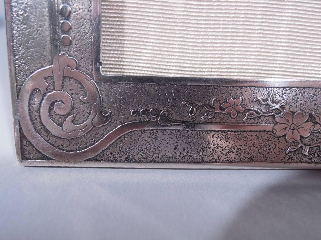 Tiffany Rare Art Nouveau Sterling Silver Picture Frame 2