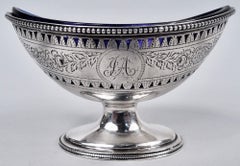 Lot de 4 salières ouvertes de style néoclassique géorgien signées Hester Bateman, 1788
