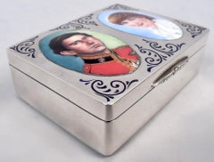 Tabaquera inglesa conmemorativa de la boda real de Carlos y Diana, 1981