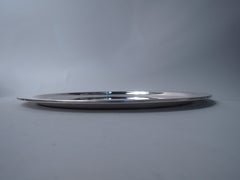 Tiffany Midcentury Modern Sterling Silver Round Tray