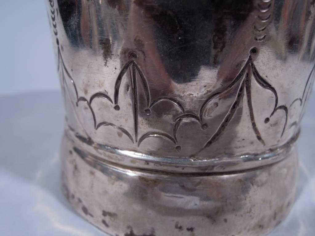 Antique South American Extra-Large Silver Mug 1