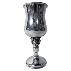Coupe de kiddouch « grappe de raisin » en argent massif, modèle Hazorfim