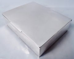 Élégante boîte en argent massif de style « Midcentury Modern »