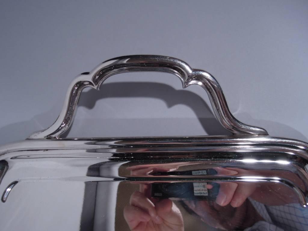 Antique American Sterling Silver Large and Heavy Tea Tray In Excellent Condition In New York, NY
