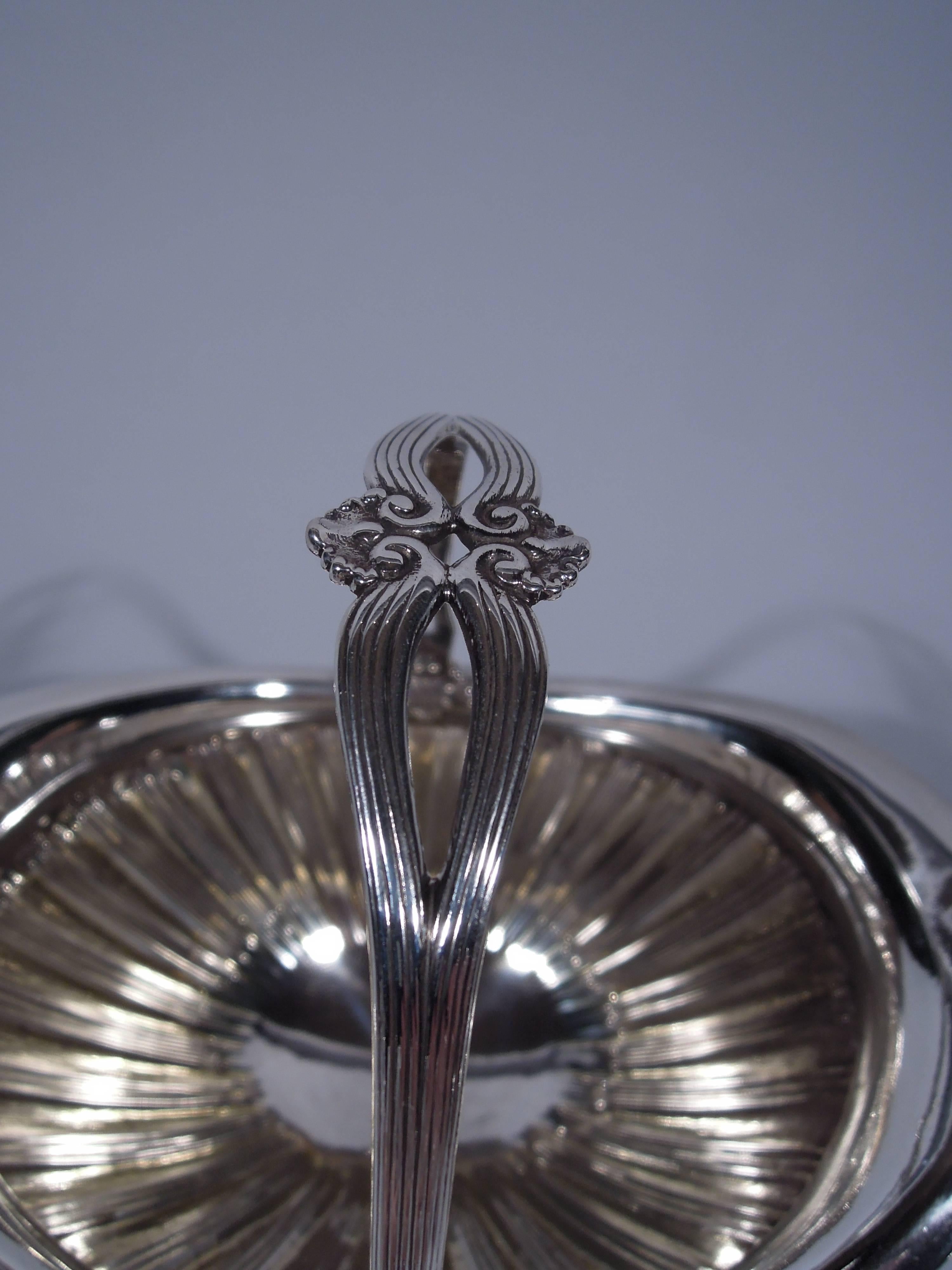 Late Victorian Antique Tiffany Sterling Silver Sugar Basket