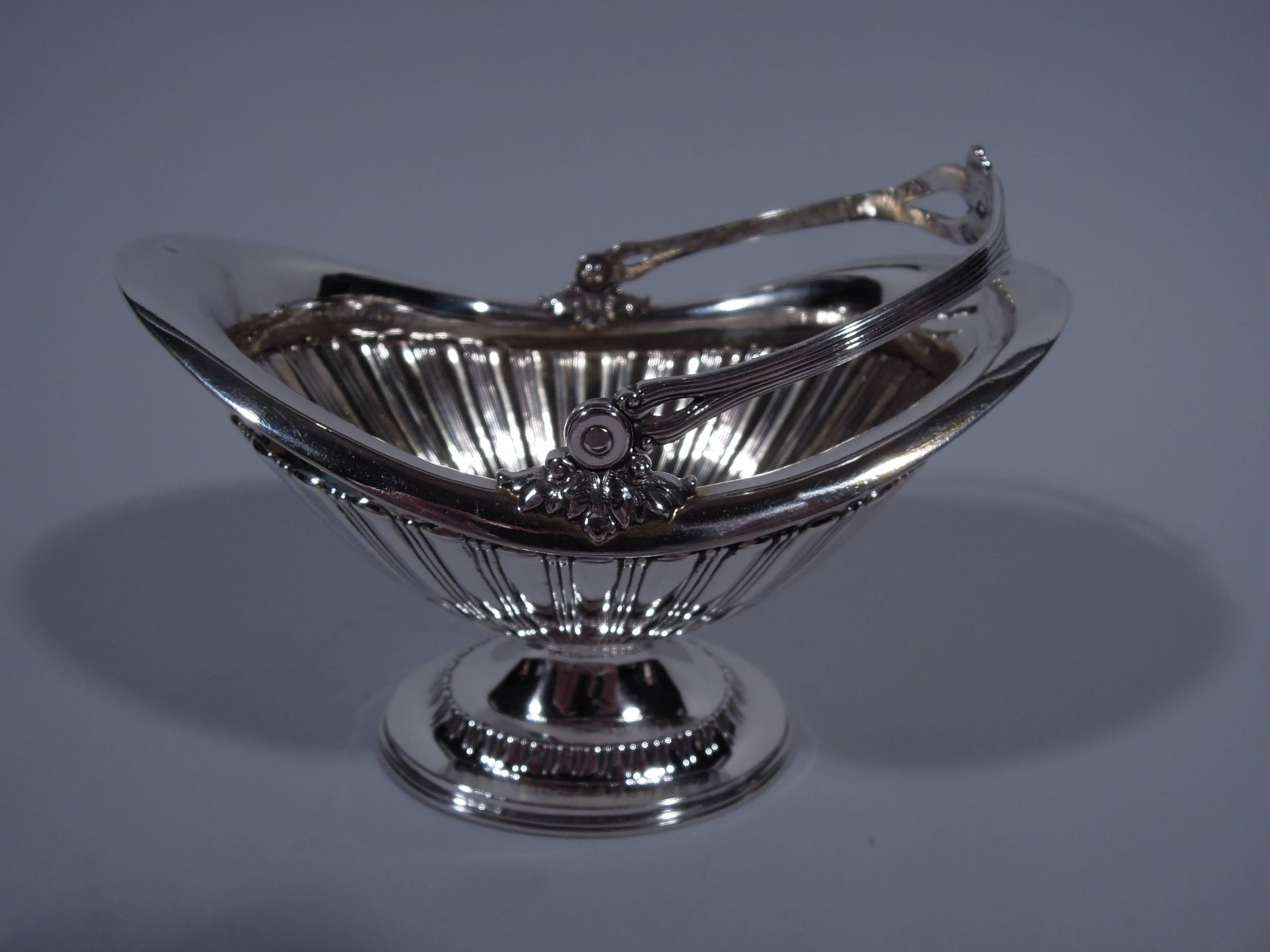American Antique Tiffany Sterling Silver Sugar Basket