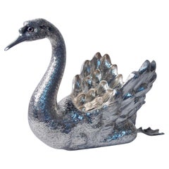 Mario Buccellati Sterling Silver Centerpiece Swan