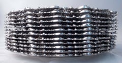 12er-Set klassischer amerikanischer viktorianischer Sterlingsilber-Essteller