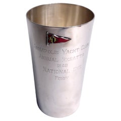 Annapolis Yacht Club 1948 American Highball Trophy with Enamel Burgee