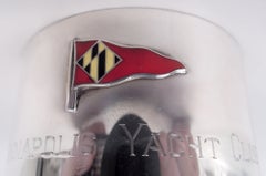 Annapolis Yacht Club 1951 American Tumbler Trophy with Enamel Burgee