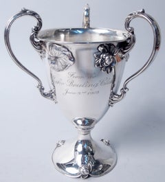 Coppa d’epoca in stile Art Nouveau del Brooklyn Bowling Club di Shreve