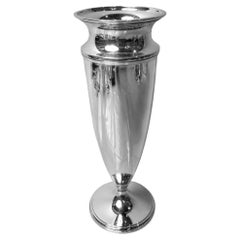 Tiffany American Modern Sterling Silver 11-Inch Vase