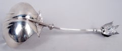 Antique Gorham Morning Glory Sterling Silver Ladle
