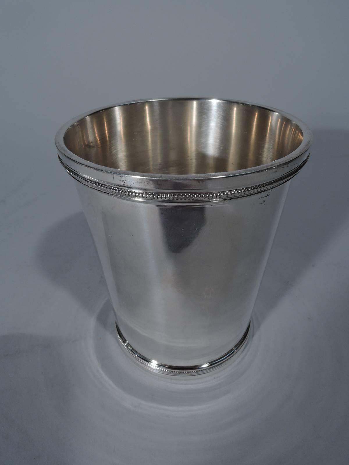 Modern Set of 12 American Sterling Silver Mint Julep Cups