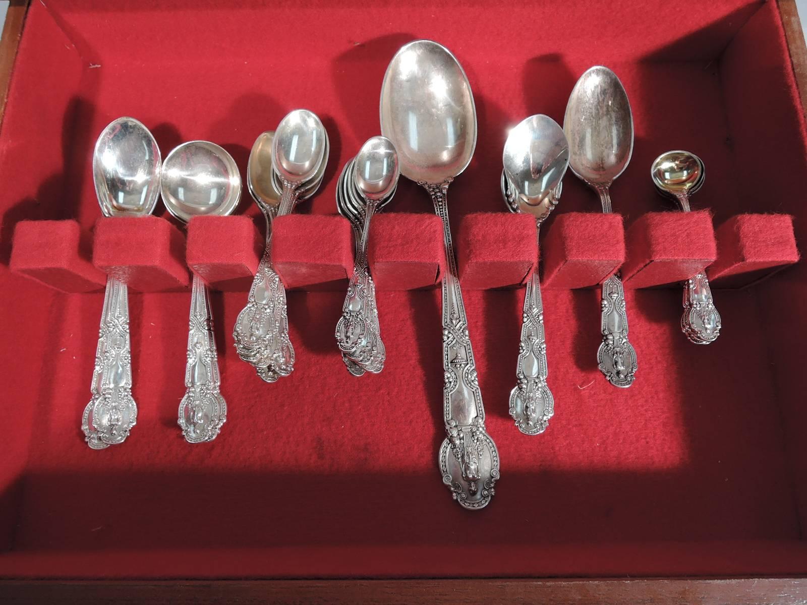 Renaissance Revival Group of Antique Tiffany Renaissance Sterling Silver Flatware Pieces