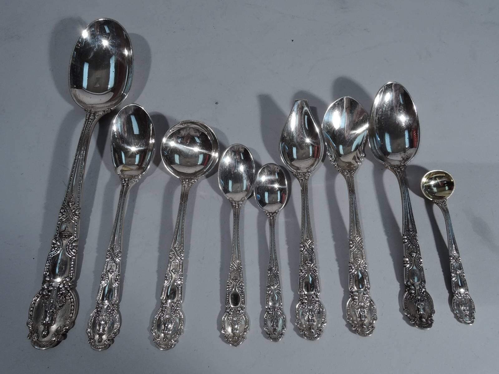 Group of Antique Tiffany Renaissance Sterling Silver Flatware Pieces 1