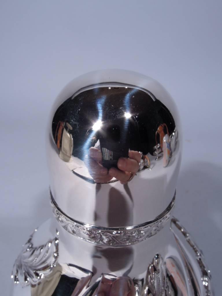 Late Victorian Antique Tiffany Sterling Silver Tea Caddy