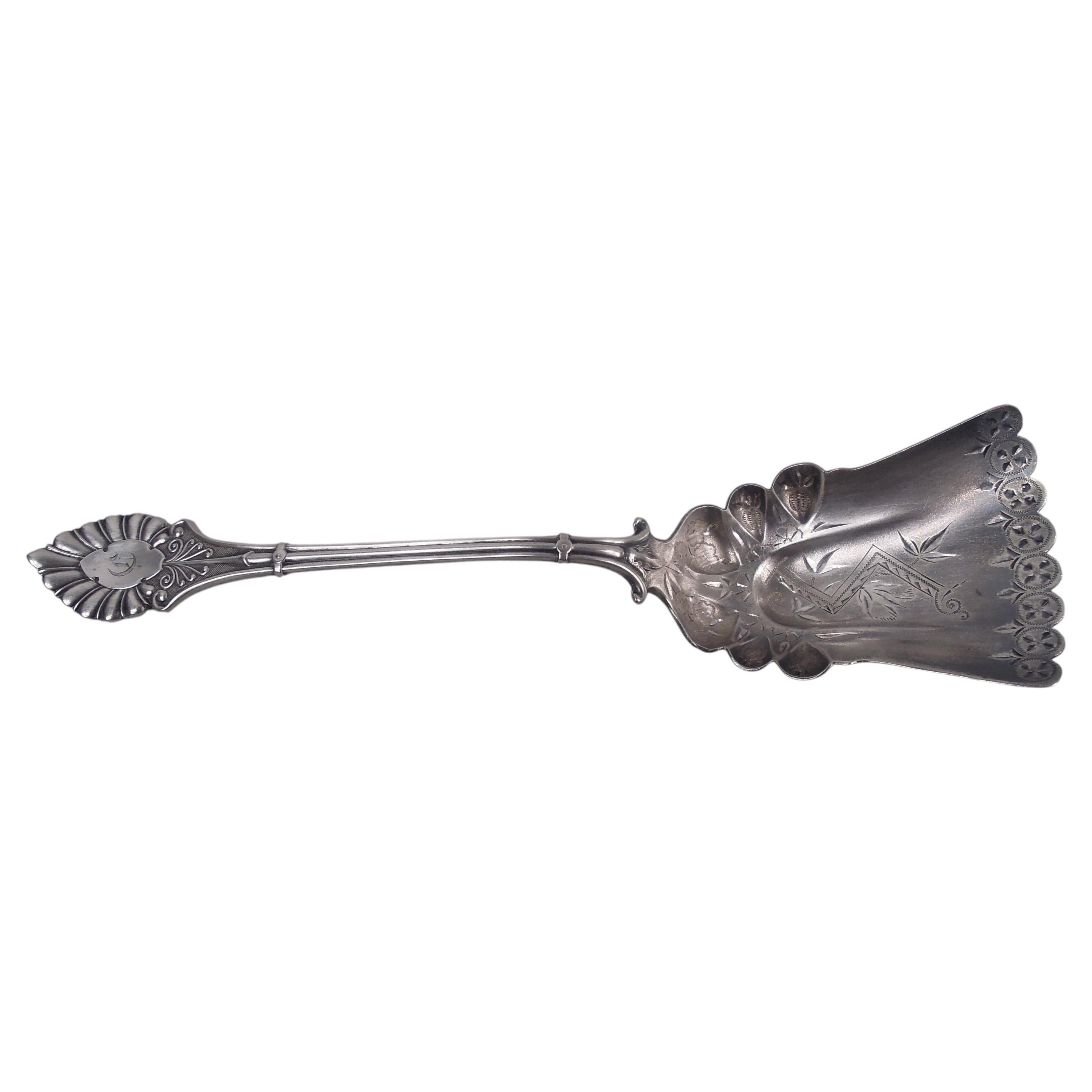 Palmer & Bachelders Boston Aesthetic Classical Coin Silver Berry Spoon