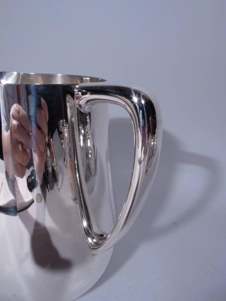 American Tiffany Mid-Century Modern Sterling Silver Water Pitcher
