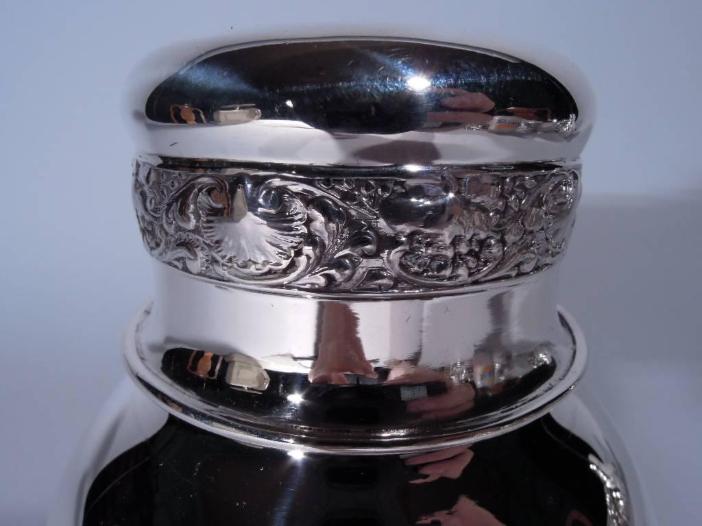 Victorian Antique Tiffany Sterling Silver Tea Caddy