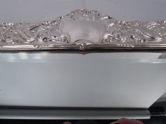 Specchio da tavolo in stile Art Nouveau vittoriano dell'epoca di Thatcher, 1989