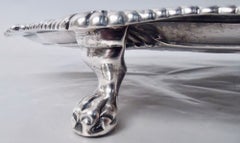 Bandeja inglesa de estilo georgiano, de plata de ley, con forma de concha de vieira, de 8 pulgadas, 1764