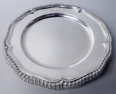 Set of 4 Paul Storr English Georgian Classical Dinner Plates, 1808