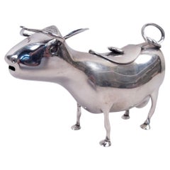 Traditional Dutch Silver Cow Creamer 1955