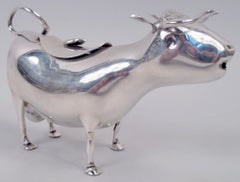 Traditional Dutch Silver Cow Creamer 1955