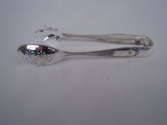 Antique Gorham Chippendale Sterling Silver Ice Tongs