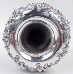 Antique American Edwardian Classical Sterling Silver 8-Inch Vase