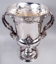 Trophée de chasse antique américain de style édouardien, en argent massif