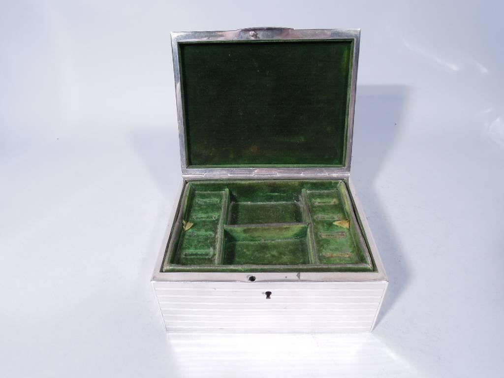 20th Century Tiffany Edwardian Sterling Silver Jewelry Box
