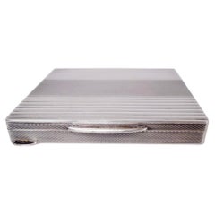 Antique Austrian Art Deco Silver Cigarette Case