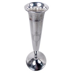 Vaso antico Gorham in argento sterling, stile edoardiano-regency, da 15 pollici