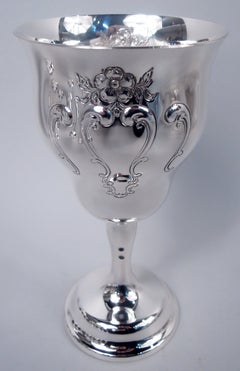 Set of 12 Gorham Chantilly Sterling Silver Goblets