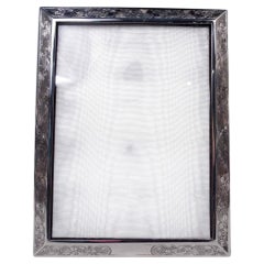 Antique American Edwardian Classical Sterling Silver Picture Frame