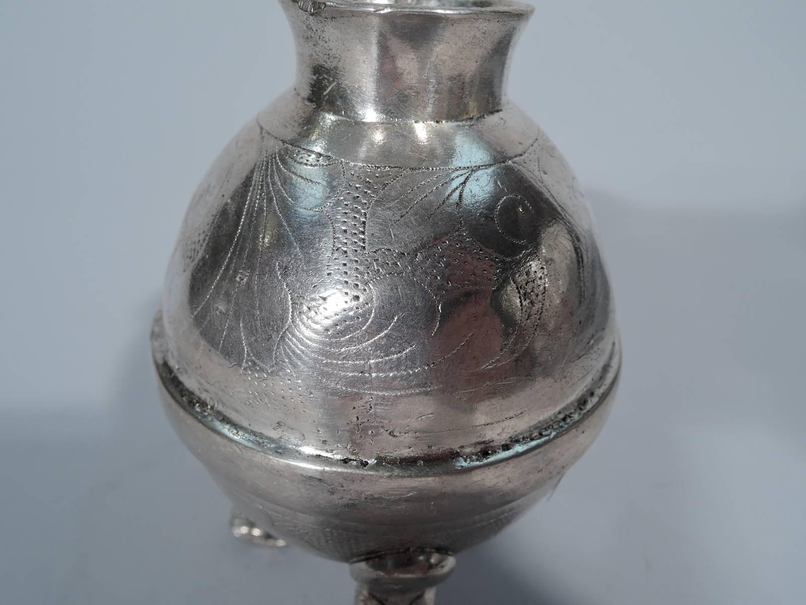 Antique South American Silver Mate Cup In Good Condition In New York, NY