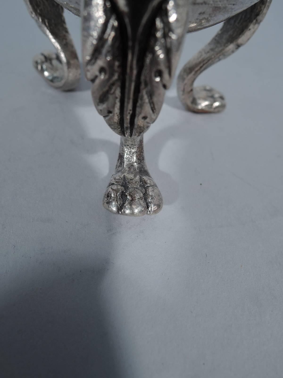 19th Century Antique South American Silver Mate Cup