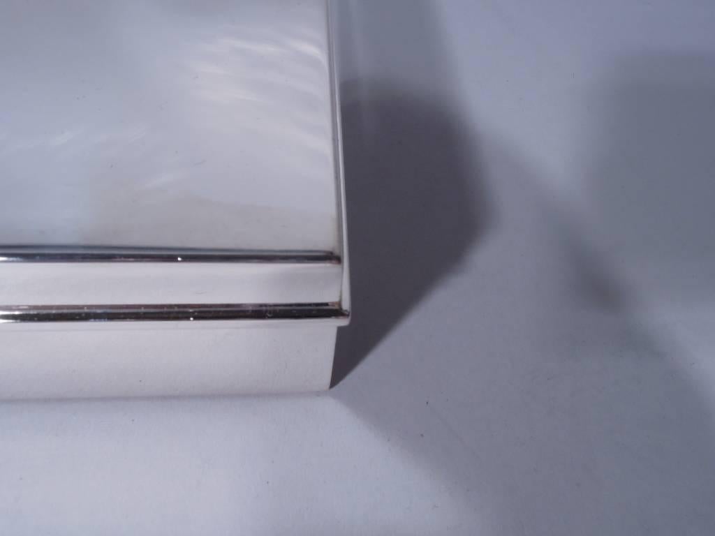 Tiffany Sterling Silver Large and Heavy Desk Box In Excellent Condition In New York, NY
