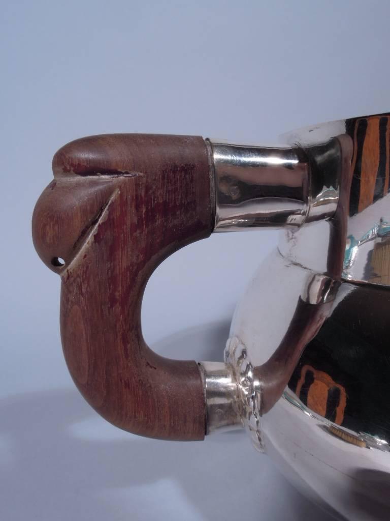 Modern Mexican Heavy Sterling Silver Water Pitcher