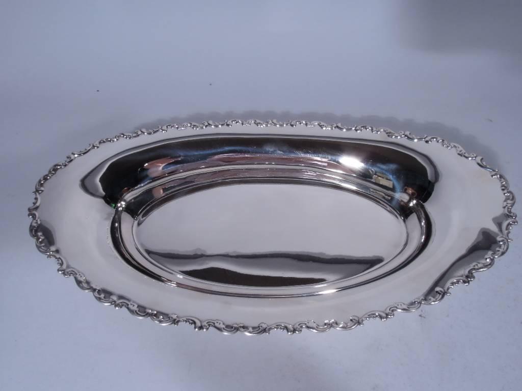 Edwardian Antique Whiting Sterling Silver Bread Tray