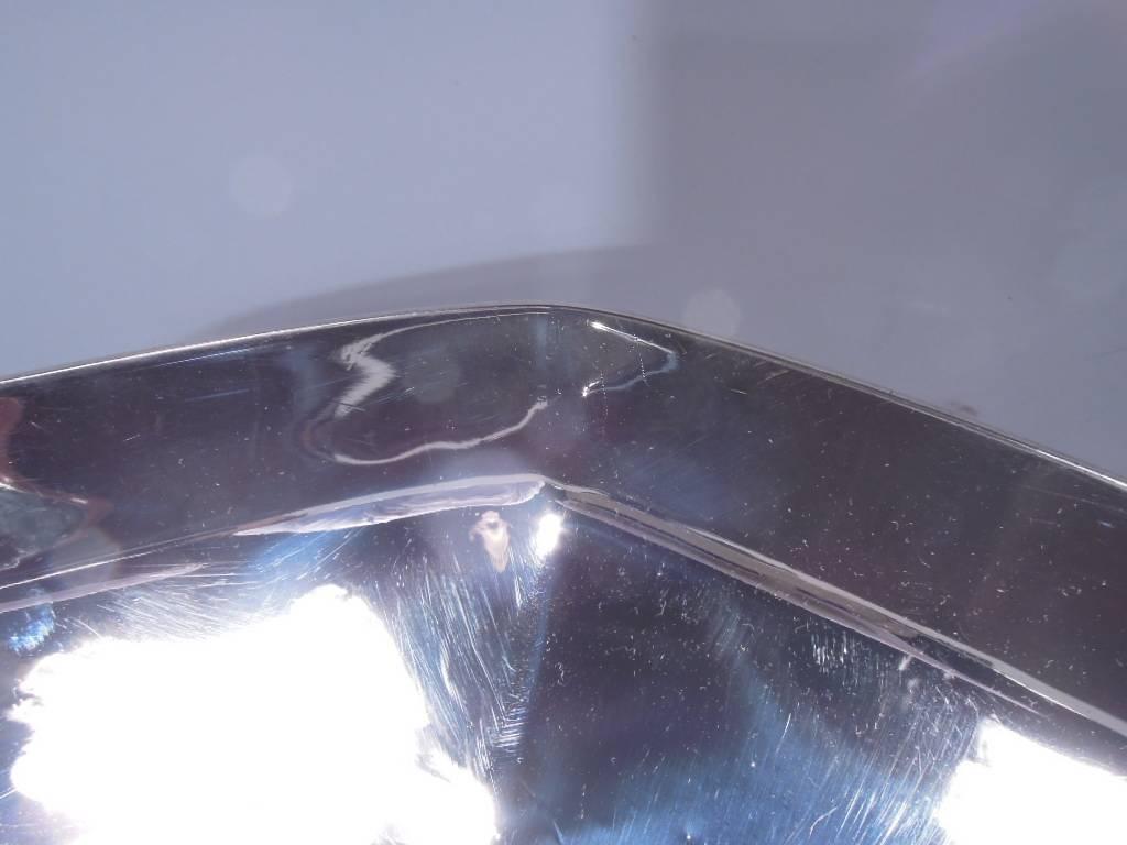 Cuenco octogonal Art Déco de plata de ley de Tiffany en Excelente estado para la venta en New York, NY