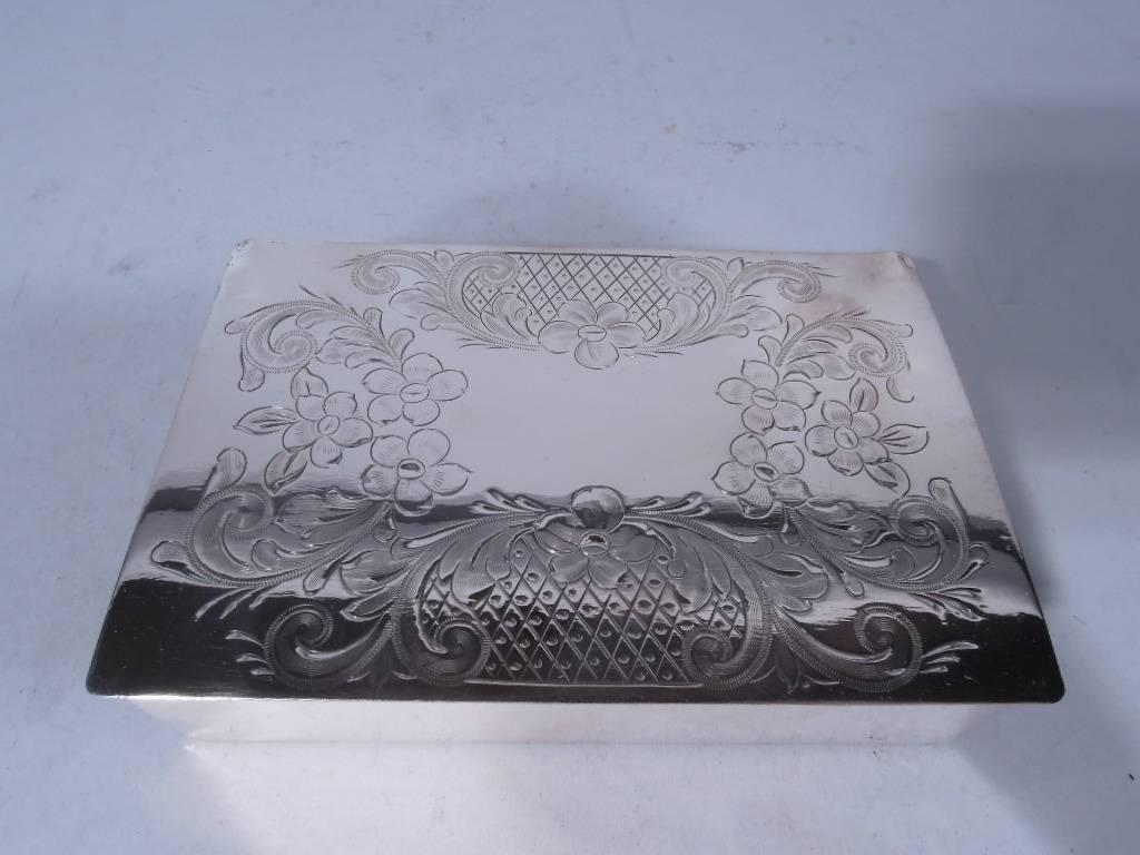 Edwardian Antique American Handmade Sterling Silver Box